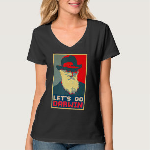 Camiseta Vamos Darwin Engraçado Trendy Sarcastic Vamos Go D