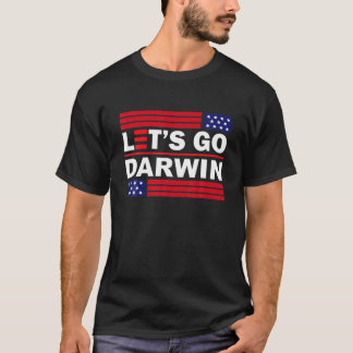 Camiseta Vamos Darwin Tee Engraçado Trendy Sarcastic Vamos