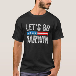 Camiseta Vamos Darwin Tee Engraçado Trendy Sarcastic Vamos