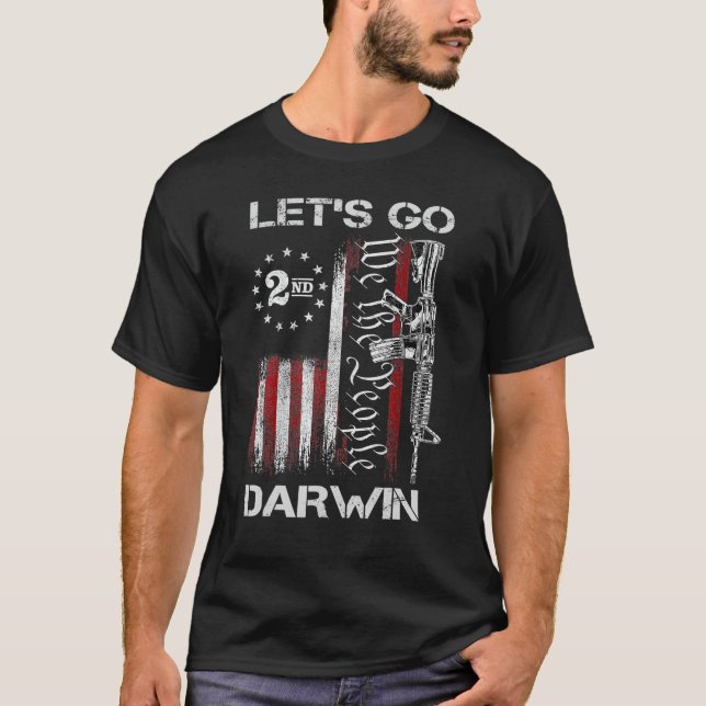 Camiseta Vamos Darwin Vamos Darwin Vamos Darwin Gun America (Frente)