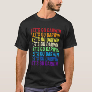 Camiseta Vamos Darwin Vintage Hilarious Engraçado Sarcástic