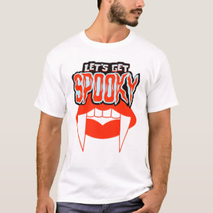 Camiseta Vamos de Design do Dia das Bruxas de Presas de Vam