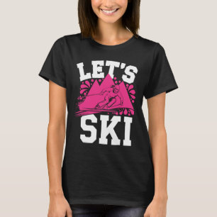 Camiseta Vamos De Esqui Humor De Inverno Esportes E Neve