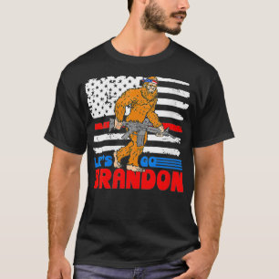 Camiseta Vamos De Mulheres Vai Brandon Bigfoot Gun Fireman