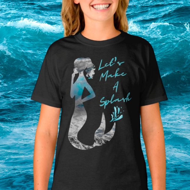 Camiseta Vamos De Sereia Do Oceano Faz Um Splash (Criador carregado)