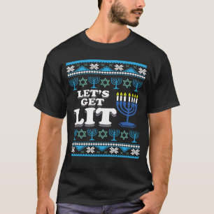 Camiseta Vamos deixar o judeu Ugly Hanukkah no Natal