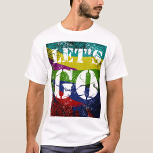 Camiseta Vamos divertir-nos trabalho de arte