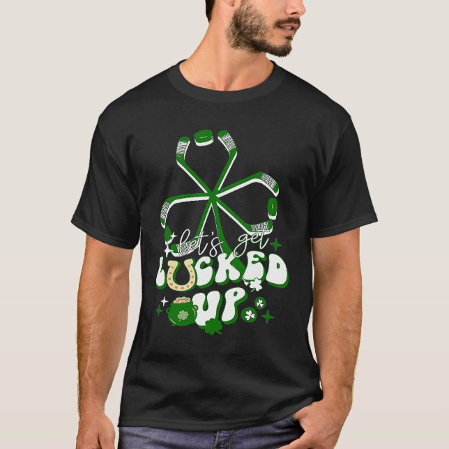 Camiseta vamos é Lutado Rua Patrick Day Ice Hockey Stic (Frente)