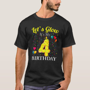 Camiseta Vamos é meu quarto aniversário, doce número