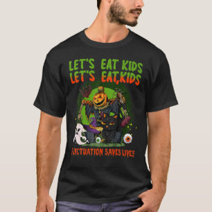 Camiseta Vamos Eat Kids Pontuação salva vidas assustadoras 
