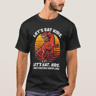 Camiseta Vamos Eat Kids, Pontuação Salva Vidas Grammar Te