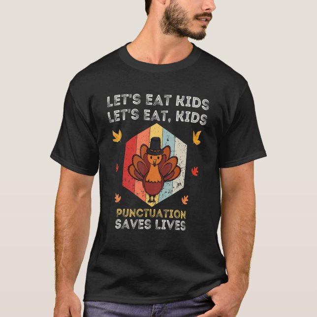 Camiseta Vamos Eat Kids Pontuação salva vidas Professora Th (Frente)
