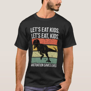Camiseta Vamos Eat Pontuação Salva Vidas Gramática