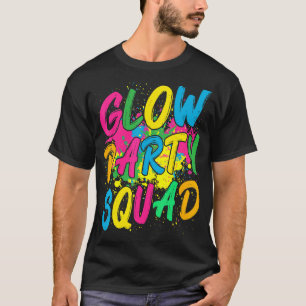 Camiseta Vamos em quadrado brilhante brilho maluco dos anos