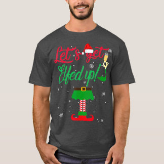 Camiseta Vamos Encher O Presente De Natal De Bebendo Engraç