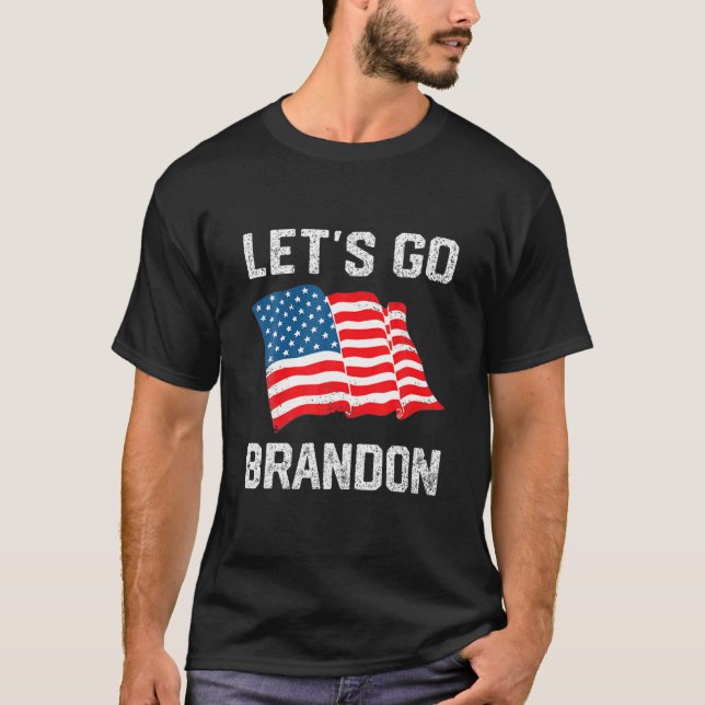Camiseta Vamos Engraçado Go Branson Brandon Conservador Ant (Frente)
