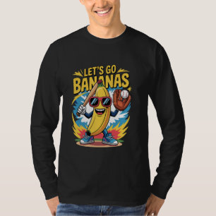 Camiseta Vamos Engraçado Ir Frutas De Banana Bonitas