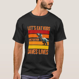 Camiseta Vamos Engraçado - Salva a Pontuação das Crianças