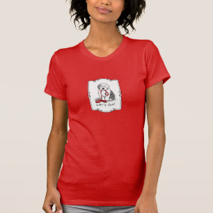 Camiseta Vamos Engraçado! Sheepdog Inglês (Cinza 1)