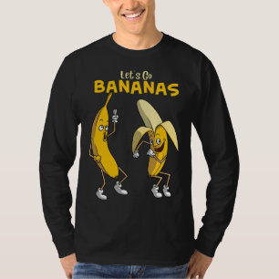 Camiseta Vamos Engraçado Vai Bananas Gift Garotas Garotas B
