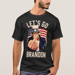 Camiseta Vamos Engraçado Vai Brandon Tio Sam Vamos Vai Bra