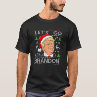 Camiseta Vamos Engraçado Vai Brandon Trump Feio