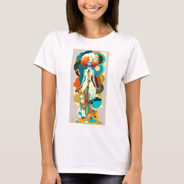 Camiseta Vamos enlouquece, querida! Contemple esta senhora  (Frente)