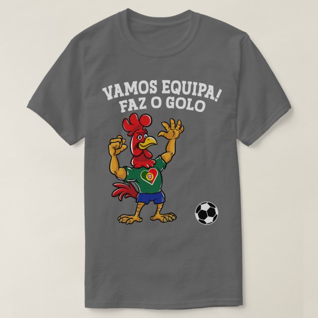 Camiseta Vamos Equipa Faz o Golo (Frente do Design)