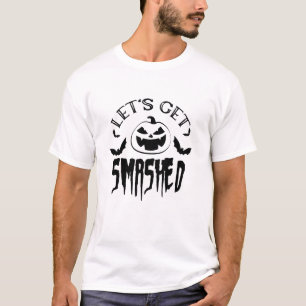 Camiseta Vamos Esmagado Pumpkin do Dia das Bruxas