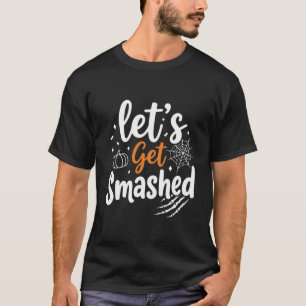Camiseta Vamos Esmagar o Design da Festa de Halloween