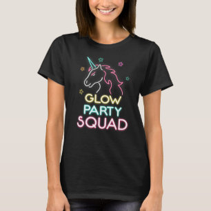 Camiseta Vamos Esquadrão de Festa Brilhante - Unicórnio Lou