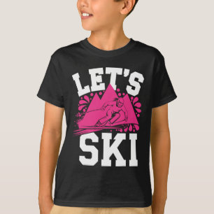 Camiseta Vamos Esquiilar Humor Garota Esportes De Inverno E