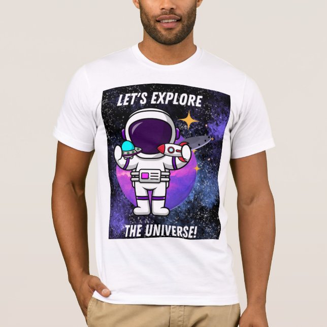 CAMISETA VAMOS EXPLORAR O UNIVERSO (Frente)