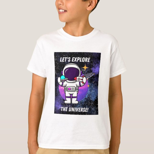 Camiseta Vamos explorar o universo (Frente)