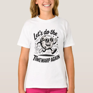 Camiseta Vamos Faça O Timewarp Novamente Design da Lua Retr