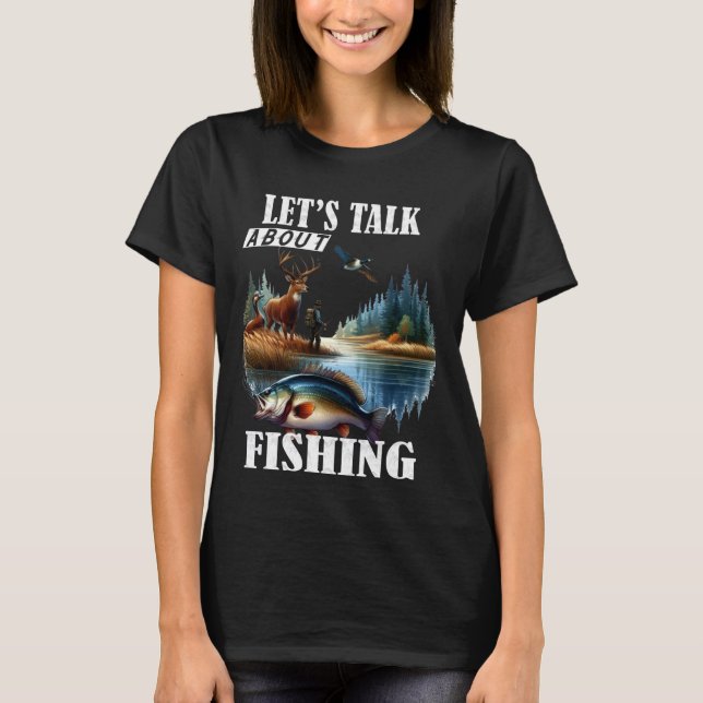 Camiseta Vamos fala sobre pesca (Frente)