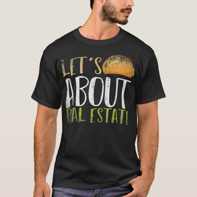 Camiseta Vamos Falar Do Imobiliário Taco Realtor Real Esta (Frente)