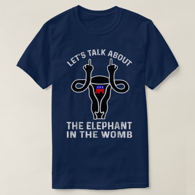 Camiseta Vamos Falar Sobre O Elefante Na Sala De Mulheres (Frente do Design)