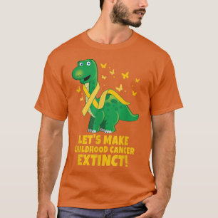 Camiseta Vamos Fará Cancer de Infância Extinta! - Dinossaur