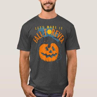 Camiseta Vamos Fazê-Lo Cair Para Sempre Pumpkin Black Hallo