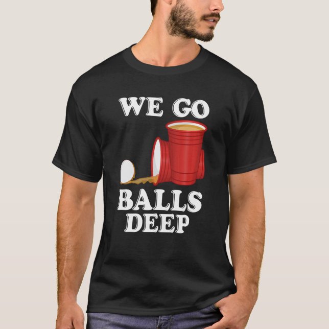 Camiseta Vamos fazer bolas no fundo da Festa de Cerveja Pon (Frente)