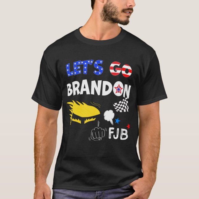 CAMISETA VAMOS FAZER BRANDON COM TRUMP (Frente)