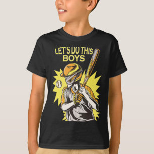 Camiseta Vamos Fazer Isso Garotos Beisebol Esportes Jogador