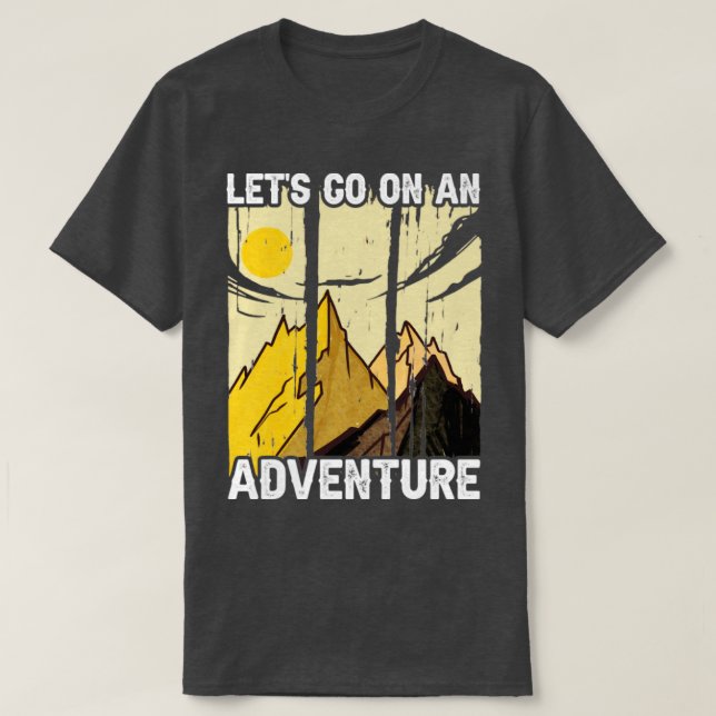 Camiseta Vamos Fazer Uma Aventura (Frente do Design)