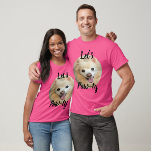 Camiseta Vamos fazer uma foto personalizada de cão