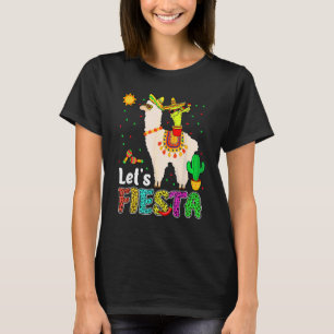 Camiseta Vamos Festa Lhama Cinco De Maio Cacto Sombrero M