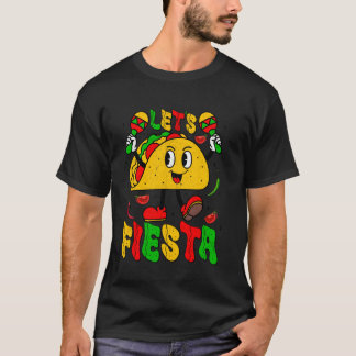 Camiseta Vamos Festa Tacos Cinco De Maio Homens Mulheres