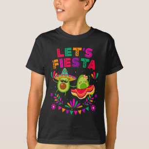 Camiseta Vamos Festejar Abacate Dançando Cinco De Maio Mexi