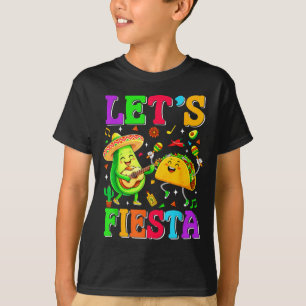 Camiseta Vamos festejar abacate homens mulheres crianças ci