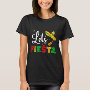 Camiseta Vamos Festejar Cinco De Mayo Festa Mexicana Mulher